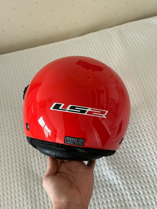 Casco Moto Junior LS2 Rojo