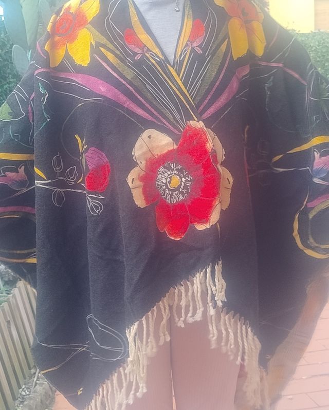 Poncho/scialle Desigual double face