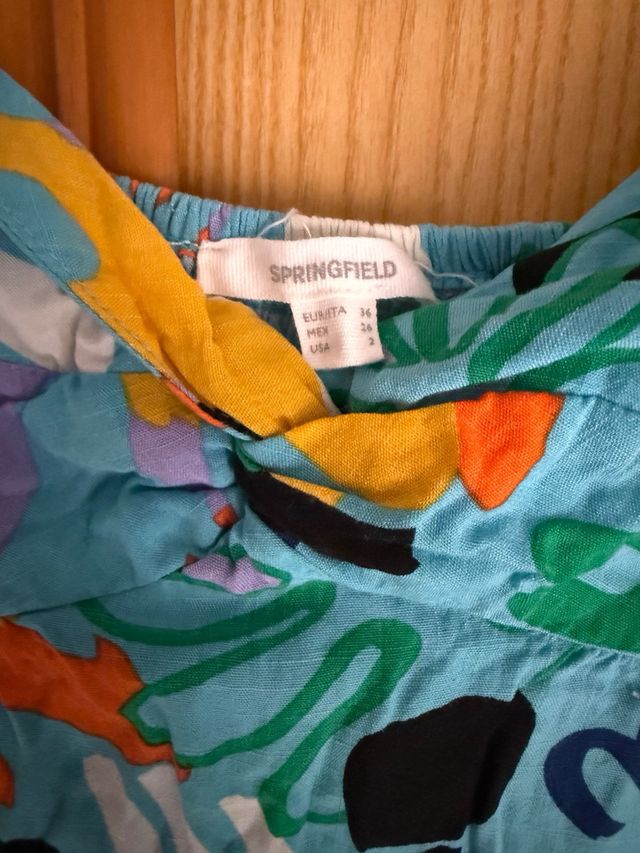 Vestido playero estampado