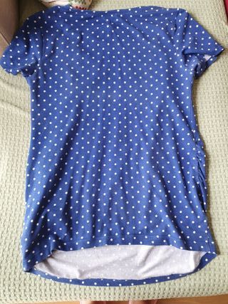 Camiseta premamá manga corta lunares