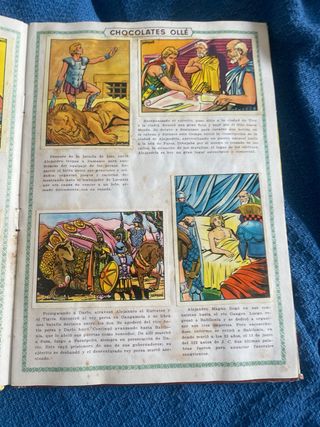 Cromos Figuras Históricas Chocolates Ollé