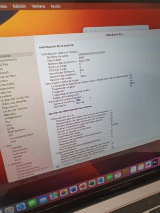 MacBook Pro 2017 13" i5 8GB RAM 512GB Plata