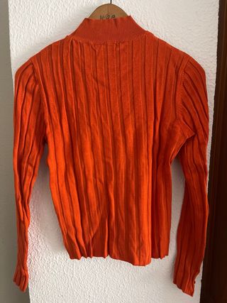 Jersey fino naranja Stradivarius