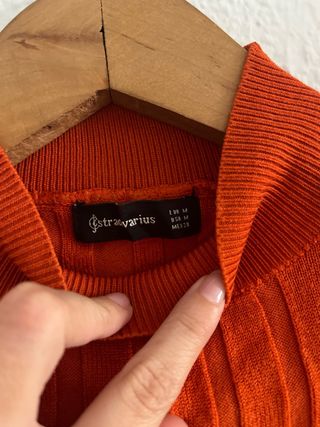 Jersey fino naranja Stradivarius