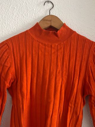 Jersey fino naranja Stradivarius