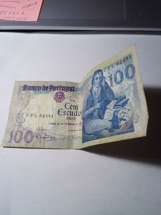 Billete 100 Escudos Portugueses 1891