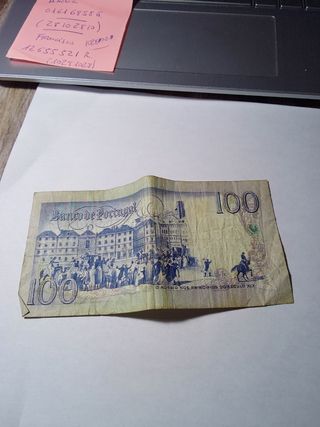 Billete 100 Escudos Portugueses 1891