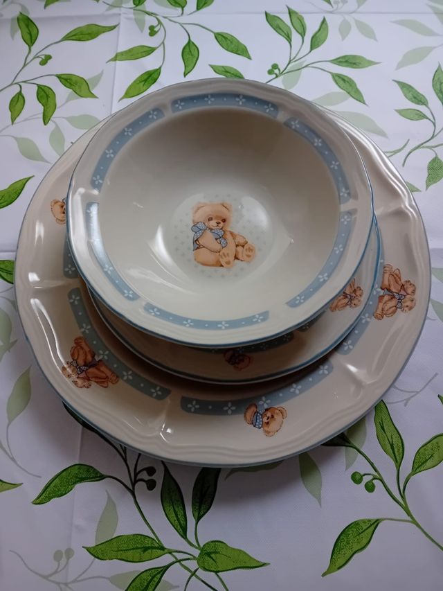 Vajilla infantil porcelana ositos