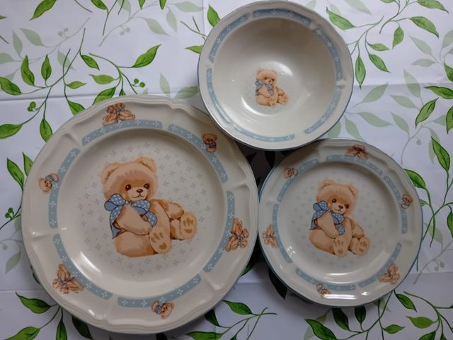 Vajilla infantil porcelana ositos