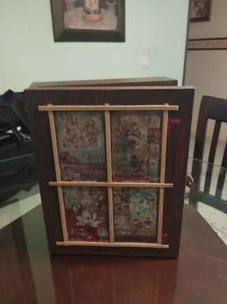 Armario Muñecas Antiguo Madera