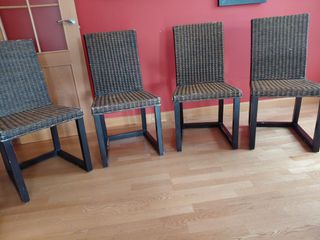 Conjunto de 4 sillas de comedor