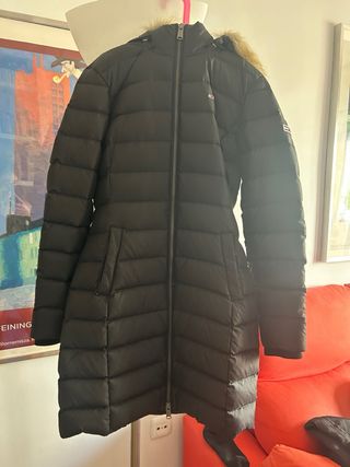 Plumas Tommy Hilfiger Negro con Capucha, de mujer