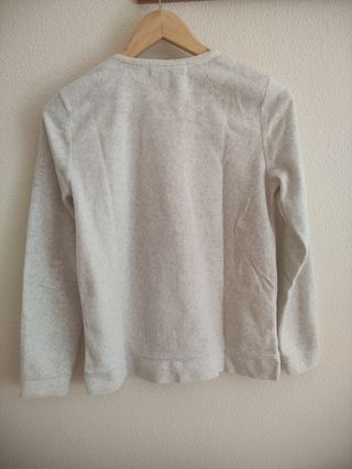 Pijama invierno mujer/chica gris y blanco