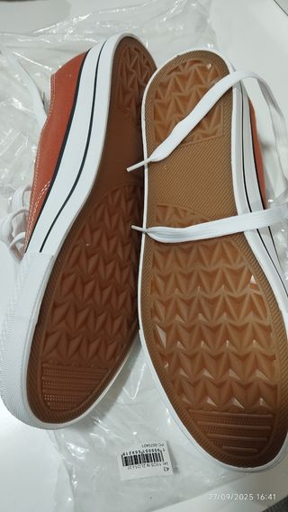 Zapatillas estilo converse Naranja Talla 43