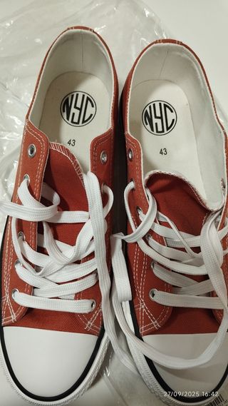 Zapatillas estilo converse Naranja Talla 43