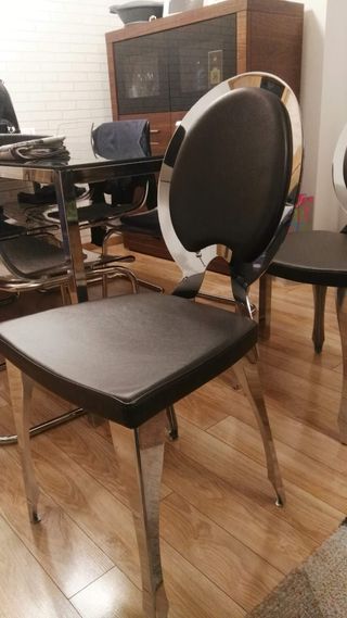 Mesa Comedor Cristal Negro 180cm