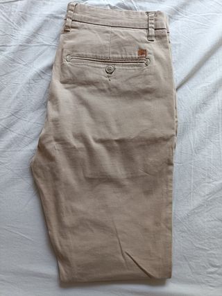 Pantalón chino Sfera beige hombre talla 42