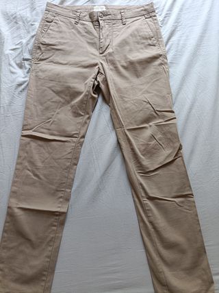 Pantalón chino Sfera beige hombre talla 42