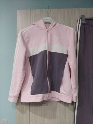 Tuta Adidas bambina rosa e viola11/12 anni