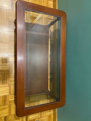 Mesa de centro madera y cristal