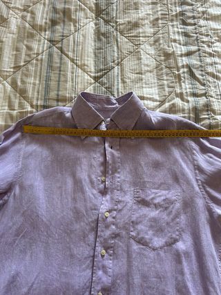 Camicia 100% lino lilla Alea