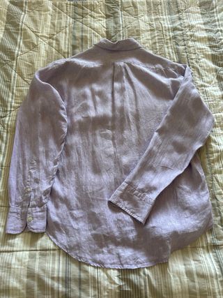 Camicia 100% lino lilla Alea