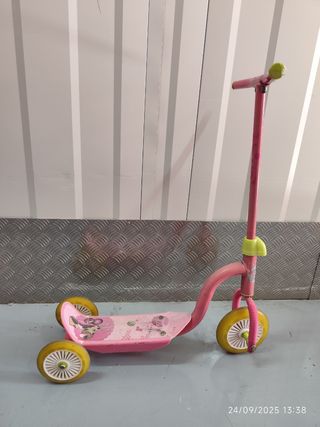 Patinete infantil 3 ruedas rosa