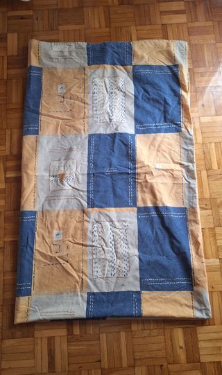 Funda nórdica 90cm azul y amarillo