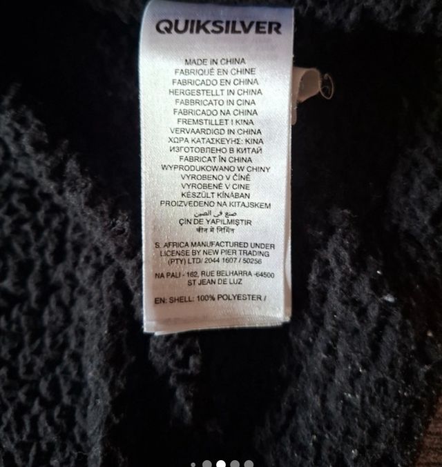 Chaqueta chico Quiksilver gris