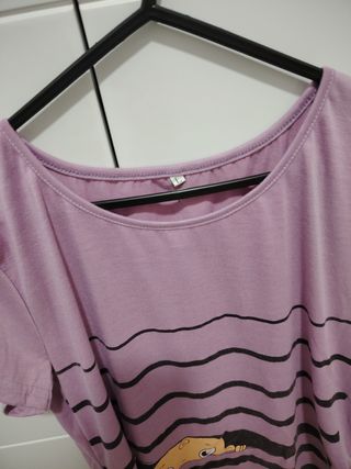 Camiseta Maternidad Rayas Bebé Talla L