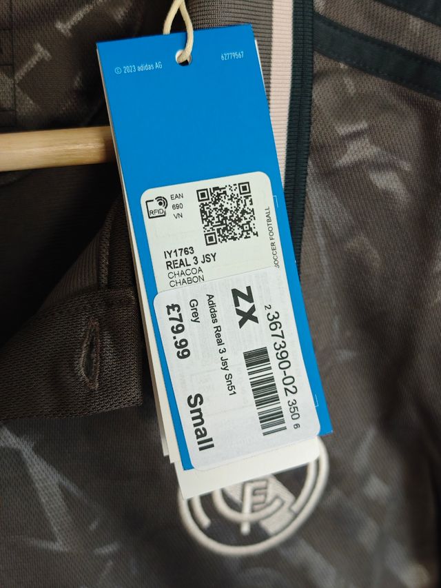 Camiseta original Adidas Real Madrid 24-25 gris