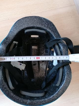 Casco protector niño bicicleta azul