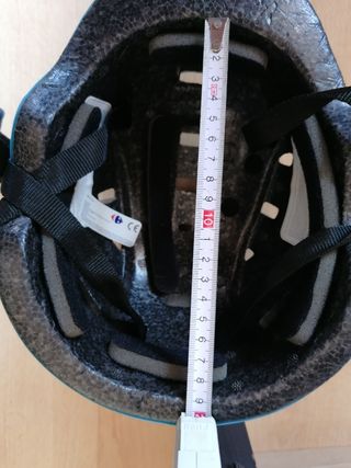 Casco protector niño bicicleta azul