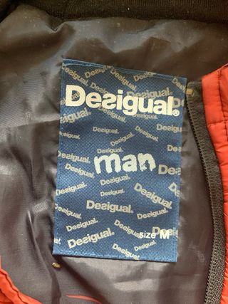 Abrigo Plumas Desigual Rojo