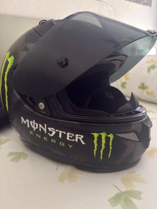 Casco Moto Monster Energy Negro talla M