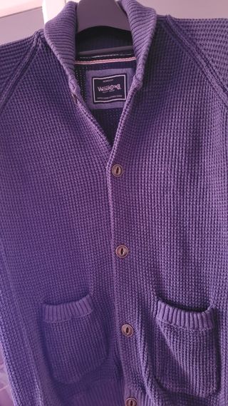 Cárdigan azul marino Vintage & Co