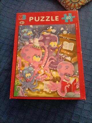 Puzzle MB 60 piezas Pulpos Músicos