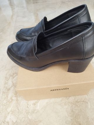 Mimao Zapatos de Piel Negros Talla 37
