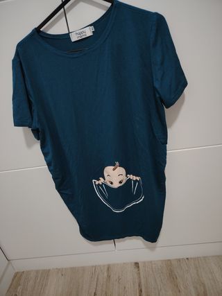Camiseta Happy Mama premamá talla XL