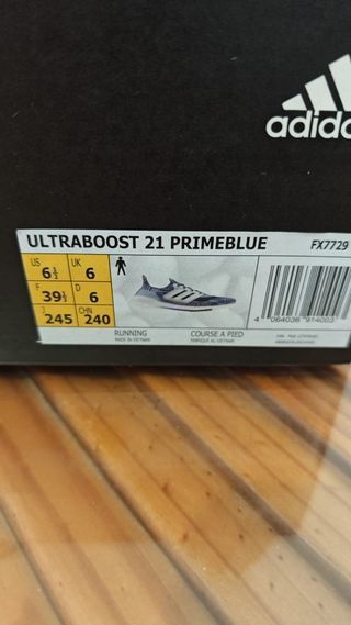 Zapatillas Adidas Ultraboost 21 Mujer Azul