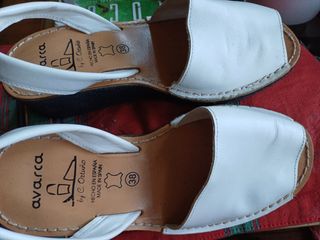 Avarca Menorquina Blancas Talla 38