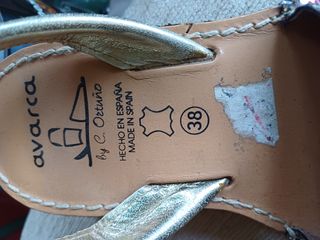 Avarca Menorquina Blancas Talla 38