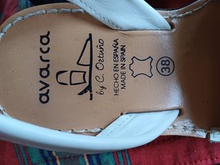 Avarca Menorquina Blancas Talla 38