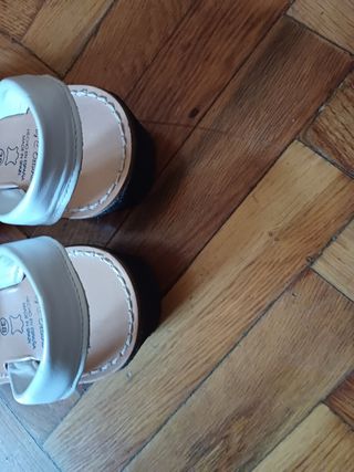 Avarca Menorquina Blancas Talla 38