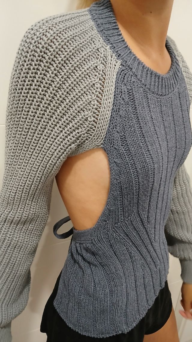 Jersey Zara manga larga espalda descubierta S