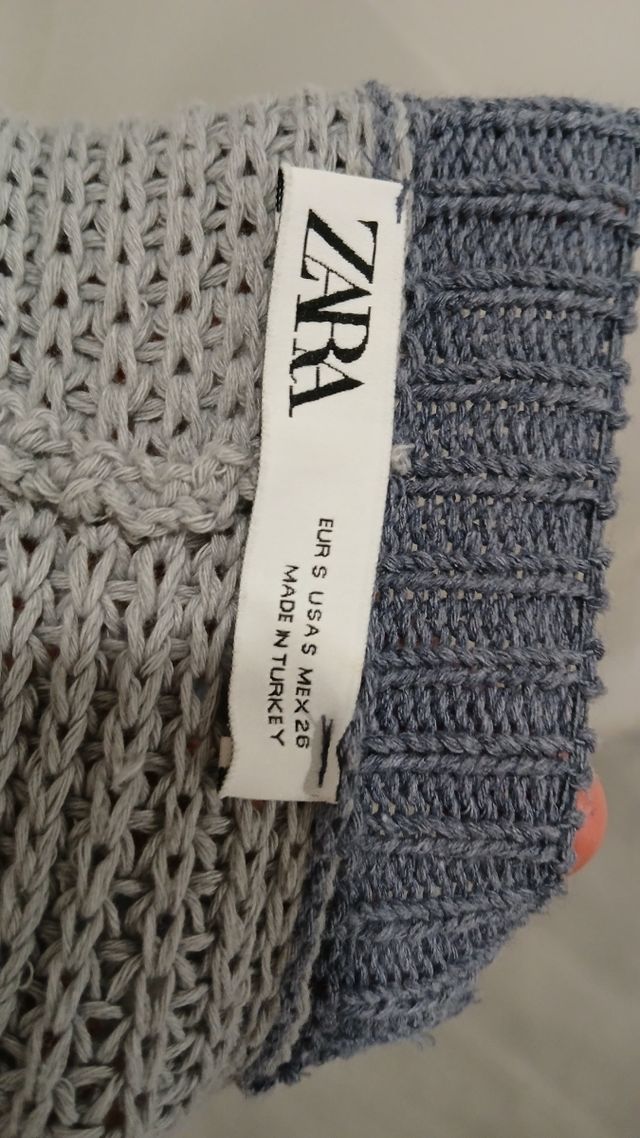 Jersey Zara manga larga espalda descubierta S