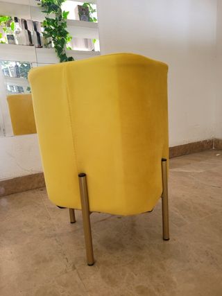 Descalzadora puff vestidor tela terciopelo moderno