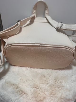 Mochila Beige Pull and Bear Nueva