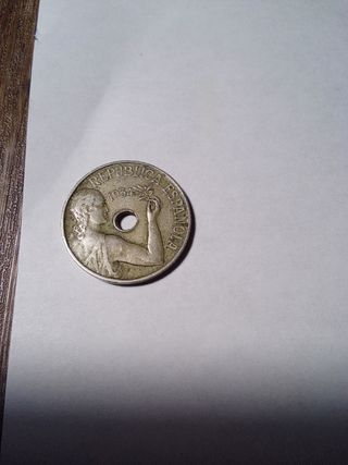 Moneda 25 céntimos Peseta 1934