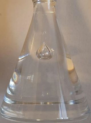 2 Calici Flute Cristallo Vintage Anni '60